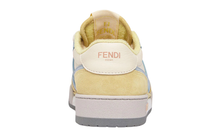 FENDI Match Yellow Suede Women's