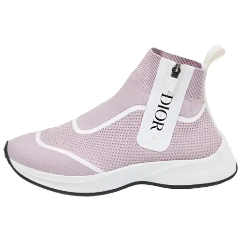 DIOR B25 High top Casual Shoes Unisex Pink