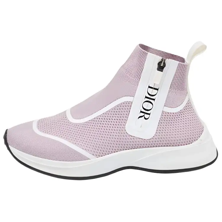 DIOR B25 High top Casual Shoes Unisex Pink