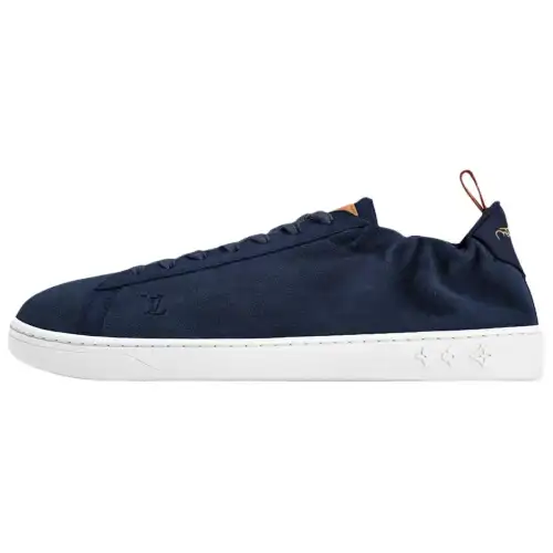 LOUIS VUITTON Soft Low top Skateboard Shoes Men's Marine Blue
