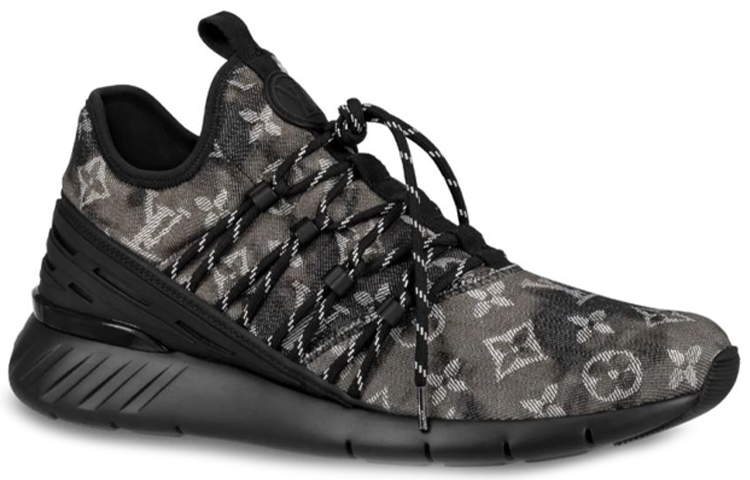 Мужские кроссовки Louis Vuitton Fastlane Dye (черные) — фото 2
