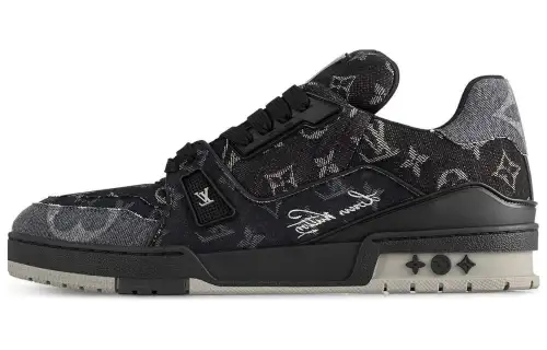 Louis Vuitton Trainer 'Black Monogram Denim'