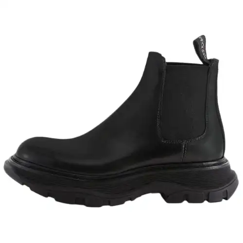Alexander McQueen Chunky Sole Chelsea Boots Black Women's