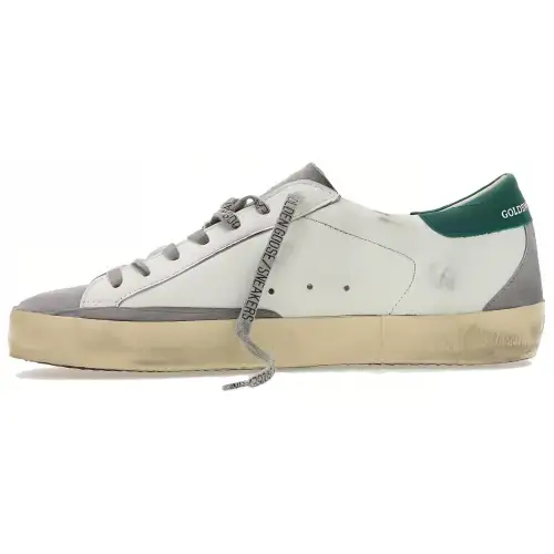Golden Goose Super Star White Silver Green