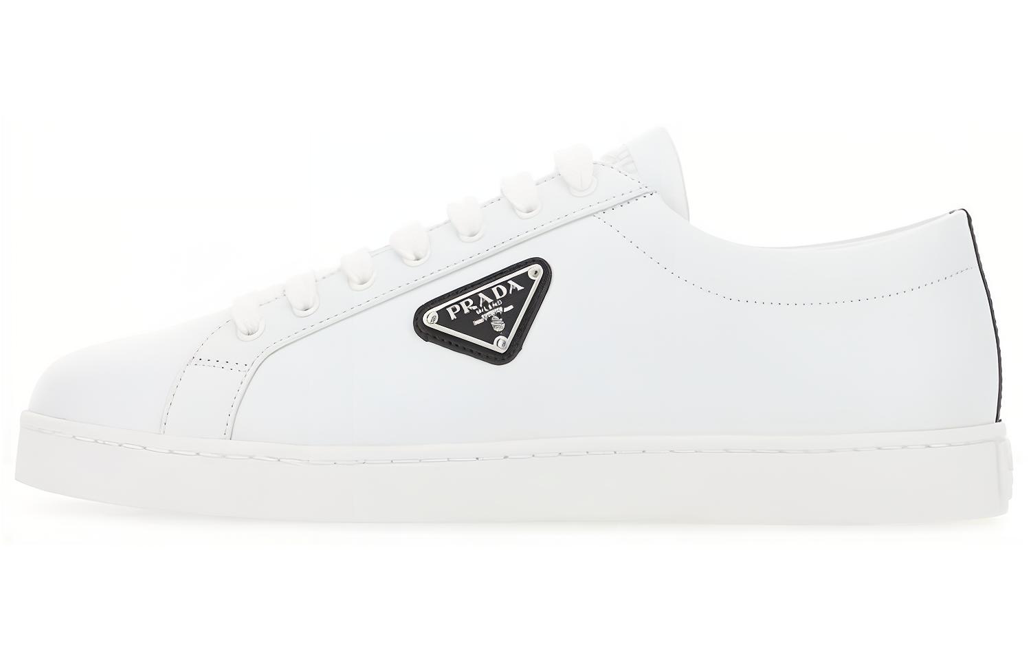 Мужские кеды Prada PRADA (бело-черные)