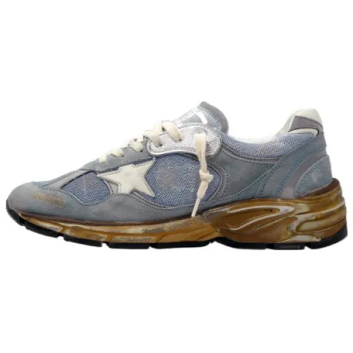 Golden Goose Running Series Leather Casual Shoes Women's Blue
