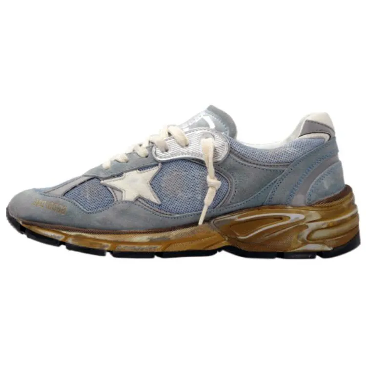 Golden Goose Running Series Leather Casual Shoes Women's Blue