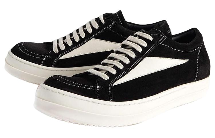 RICK OWENS Strobe Vintage Low Black Suede