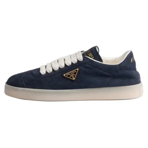PRADA Suede Low top Skateboard Shoes Women's Blue