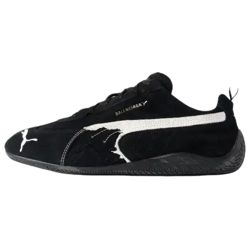 PUMA x Balenciaga Speedcat Collection Thin Sole Shoes, German Army Trainers, Racing Shoes Cow Leather Low top