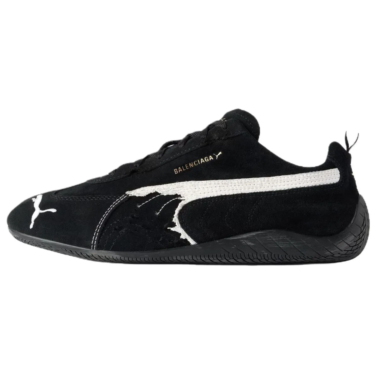 Balenciaga x PUMA Speedcat Thin Sole Shoes, German Army Trainers, Racing Shoes Low top Casual Shoes Unisex Black