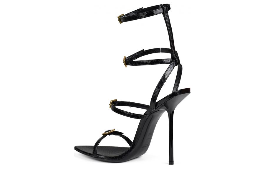 SAINT LAURENT NUIT One Strap Sandals 11.5cm Women's Black