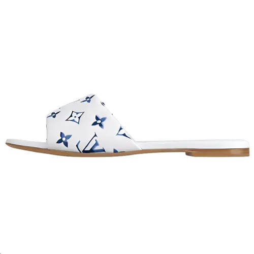 LOUIS VUITTON 6AM Slide Slippers Women's White