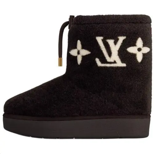 LOUIS VUITTON Aspen Snow Boots Women's Dark Brown