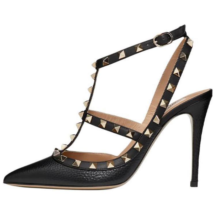 Valentino Garavani Rockstud Slingback Ankle Strap Pumps