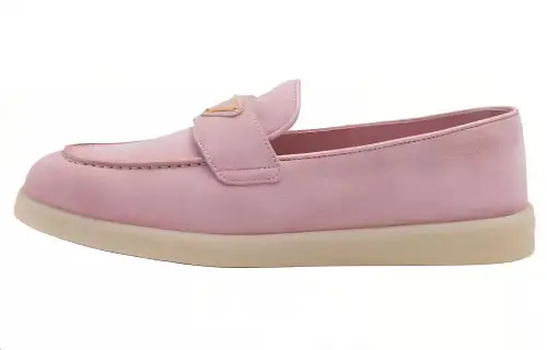 PRADA Logo-plaque Suede Mules