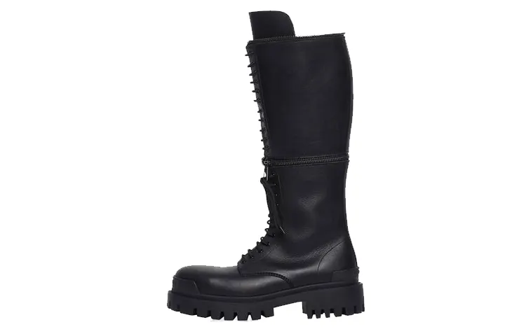 Balenciaga Master Combat Boots Men's Black
