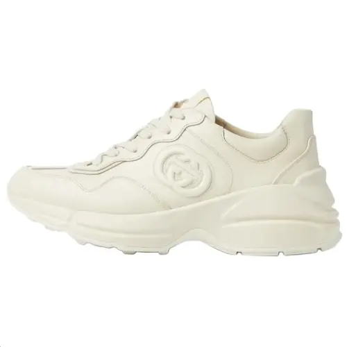 GUCCI Rhyton Leather Low top Casual Shoes Women's White