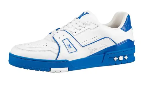 LOUIS VUITTON Lv Trainers 'White With Blue'