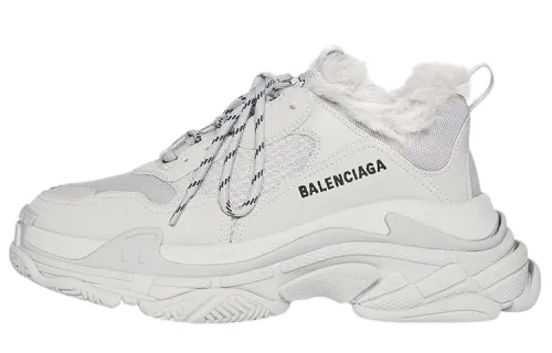Balenciaga Triple S Fake Fur Grey Women's