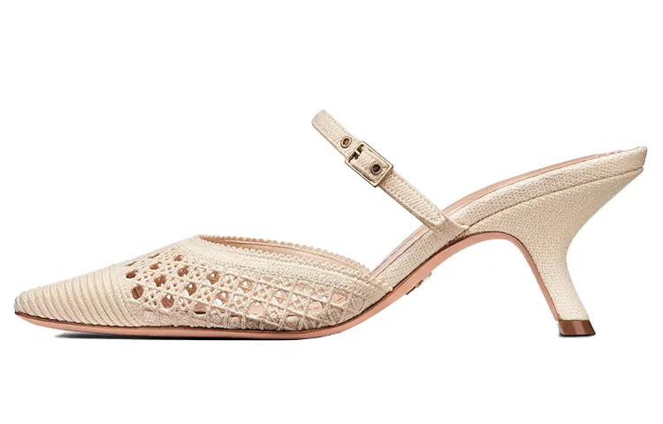 DIOR Capture Cone Heel High Heels Women's Pink
