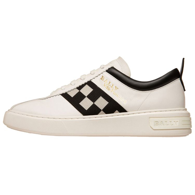 BALLY Casual Low top Stylish Skateboarding Shoes Men's White
