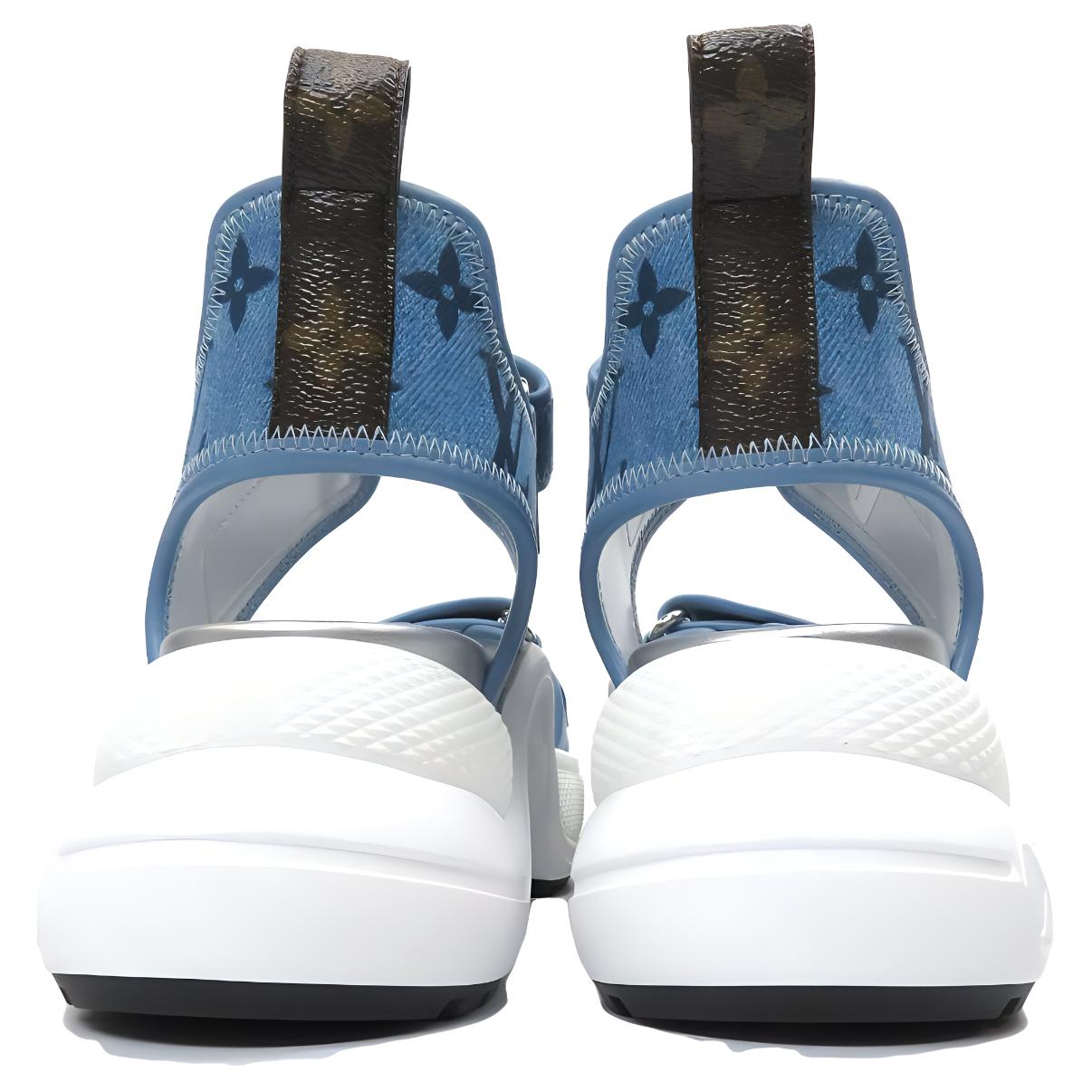 LOUIS VUITTON Archlight Denim Beach Sandals Women's Blue