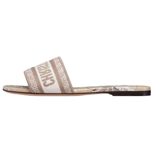 DIOR Dioriviera Slide Slippers Women's Beige