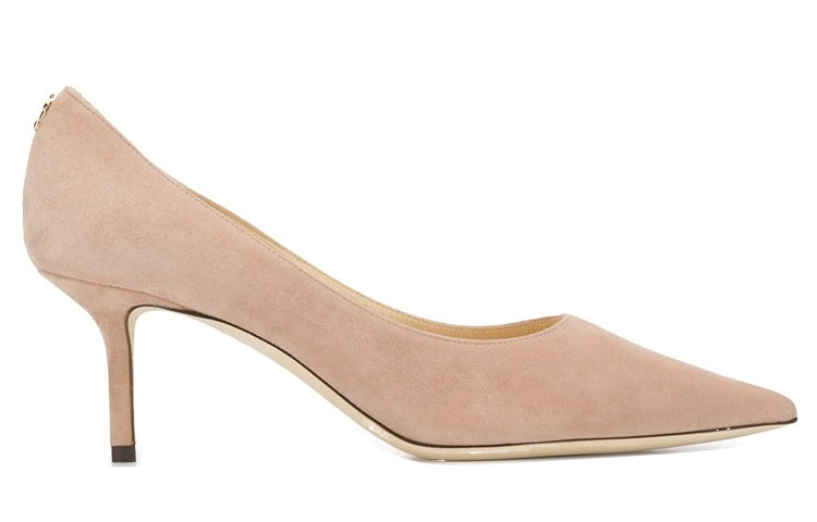 Jimmy Choo LOVE Pumps Slim Heel High Heels 6.5cm Women's Nude