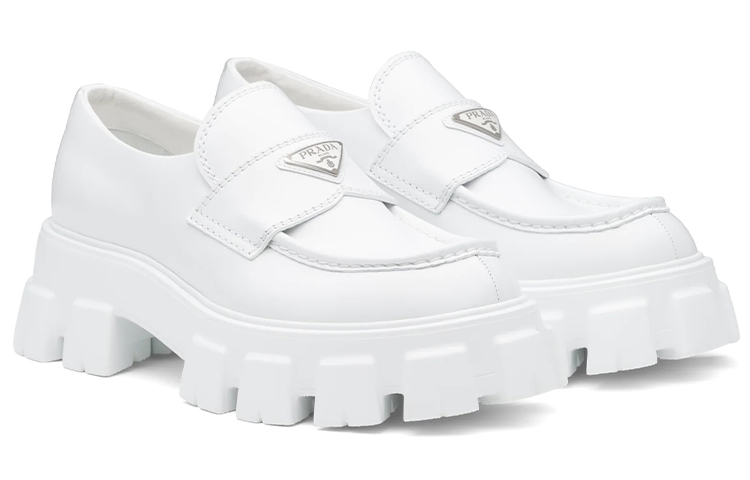 PRADA Monolith Women's Casual Shoes Women's White
