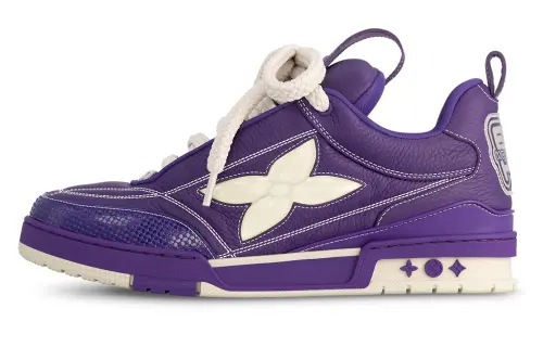 LOUIS VUITTON Skate Low top Skateboard Shoes Men's Purple