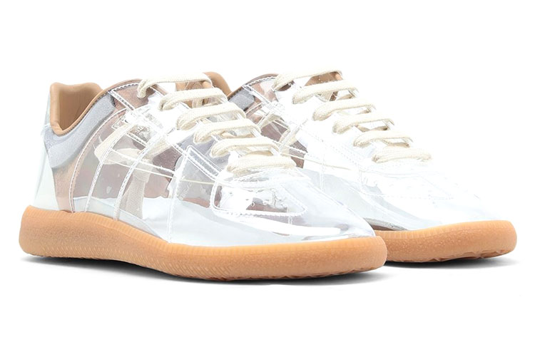 Maison Margiela Replica Low top Stylish Skateboarding Shoes Women's Transparent Gray