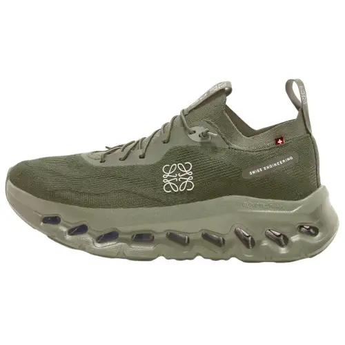 On x LOEWE Cloudtilt Low top Casual Shoes Women's Army Green
