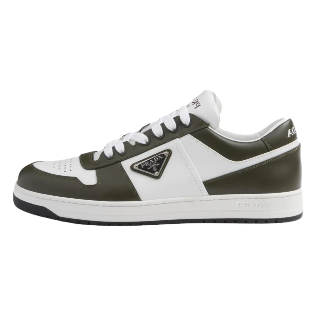 PRADA Downtown Colour-block Leather Sneakers
