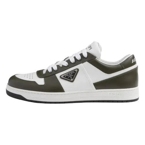PRADA Downtown Colour-block Leather Sneakers