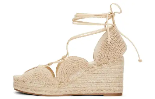 LOEWE Fabric One Strap Sandals Women's Light Umber