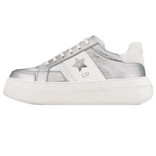 DIOR Star Sheepskin Low top Casual Shoes Women's Silver