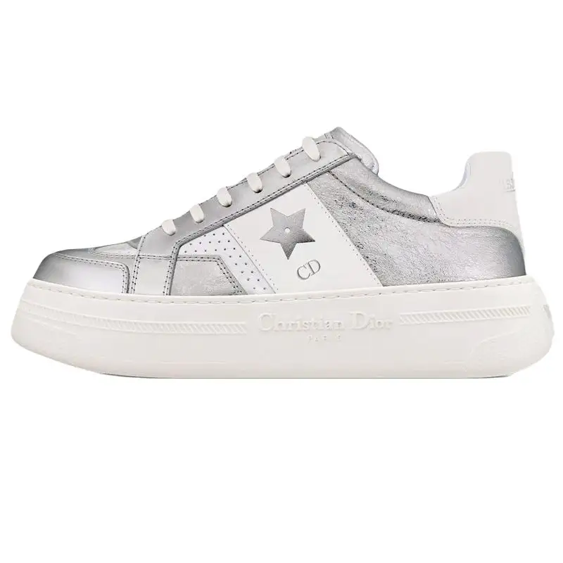 DIOR Star Sheepskin Low top Casual Shoes Women's Silver