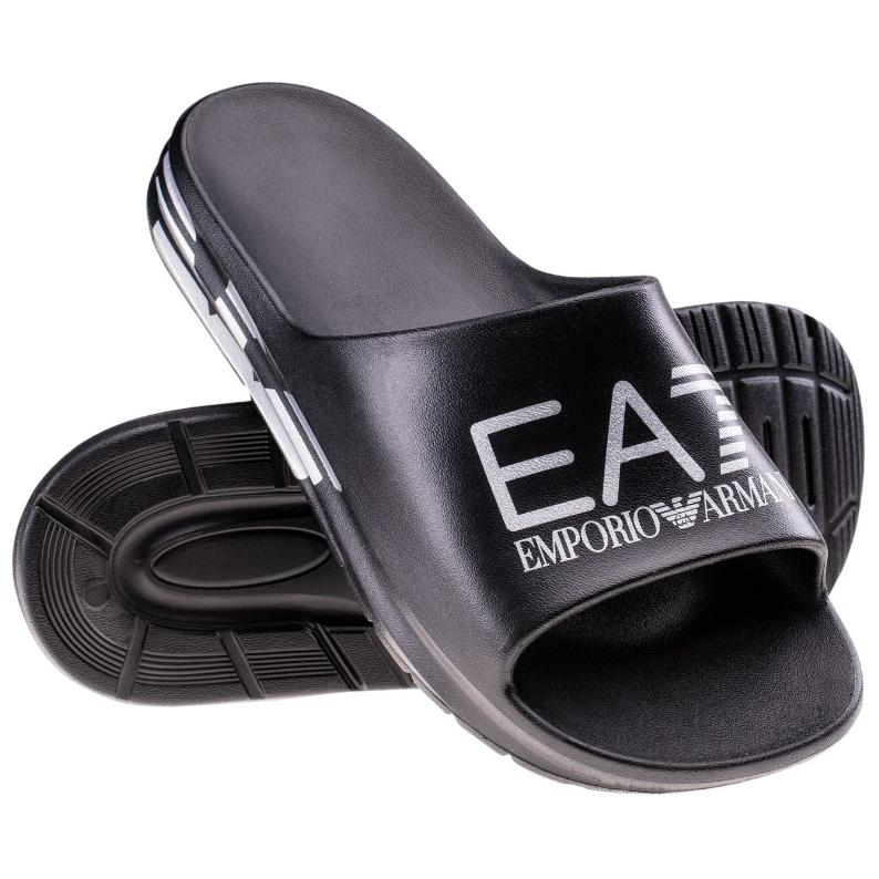Ea7 EMPORIO ARMANI Logo Printed Slippers