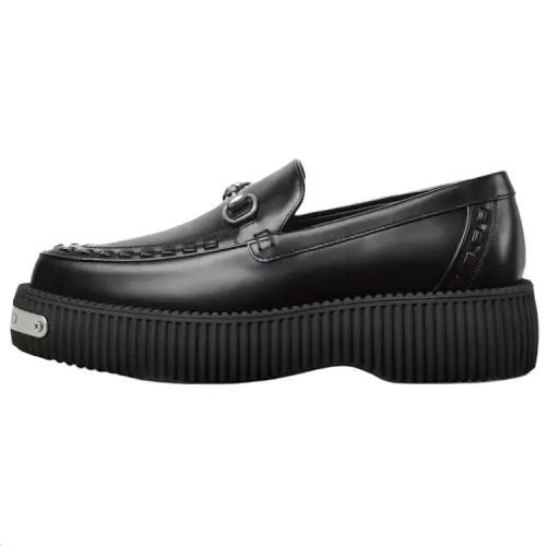 GUCCI Horsebit Leather Loafers 4.5cm Women's Black