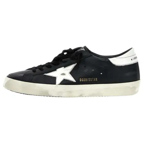 Golden Goose Super Star Low top Skateboard Shoes Men's Black