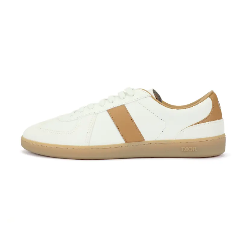 DIOR B01 Cow Leather Low top Skateboard Shoes Men's White