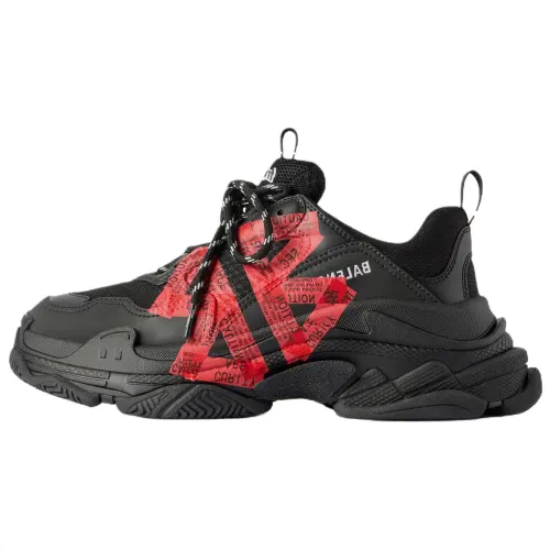 Balenciaga Triple S Low top Chunky Sneakers Men's Black