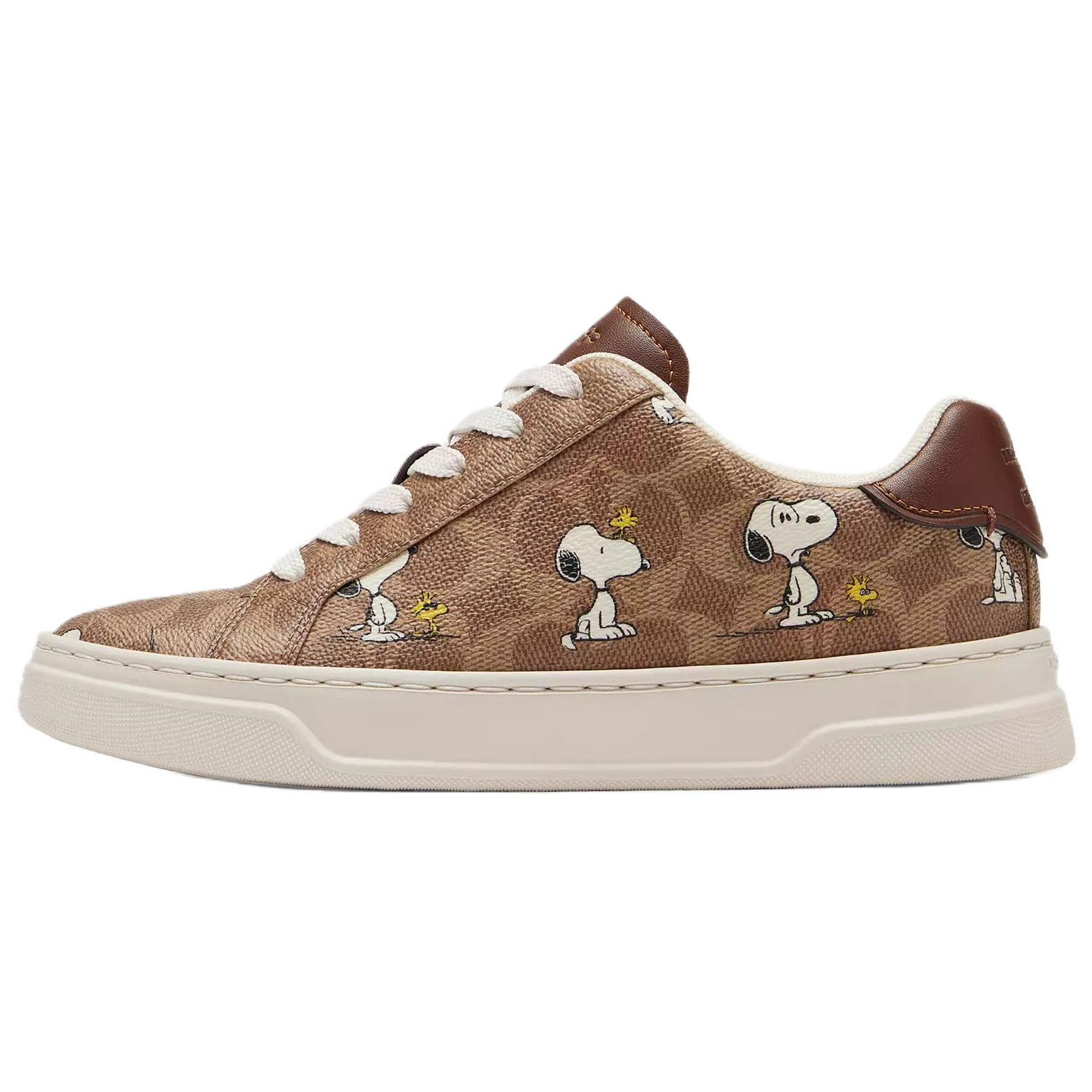 Женские кеды COACH x PEANUTS (коричневые)