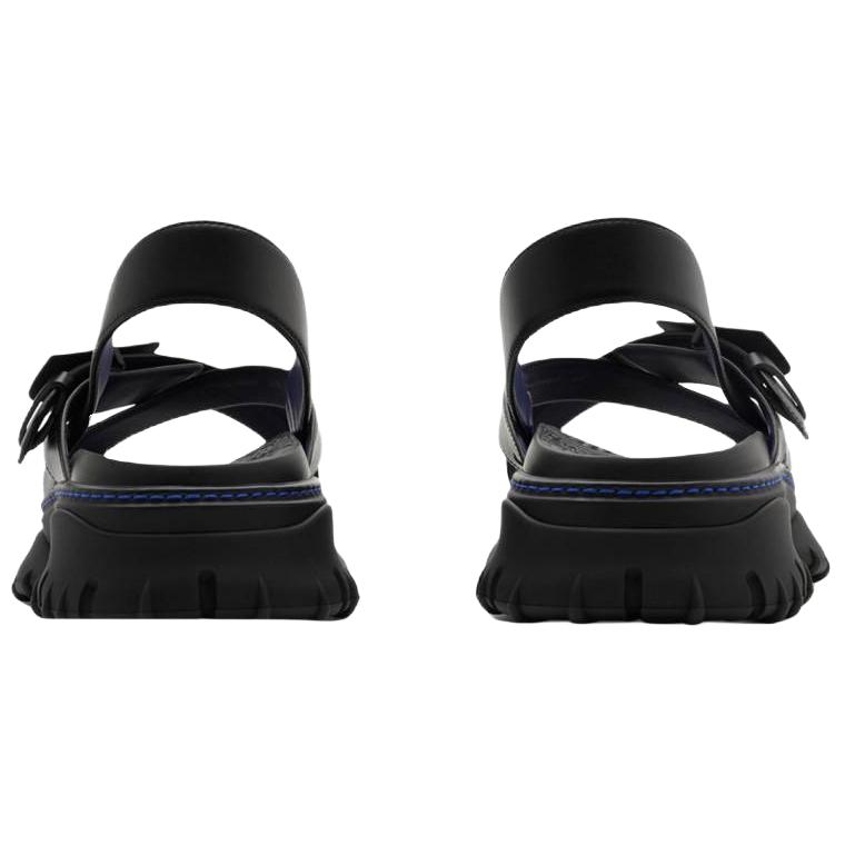 Burberry Crossover-straps Leather Sandals