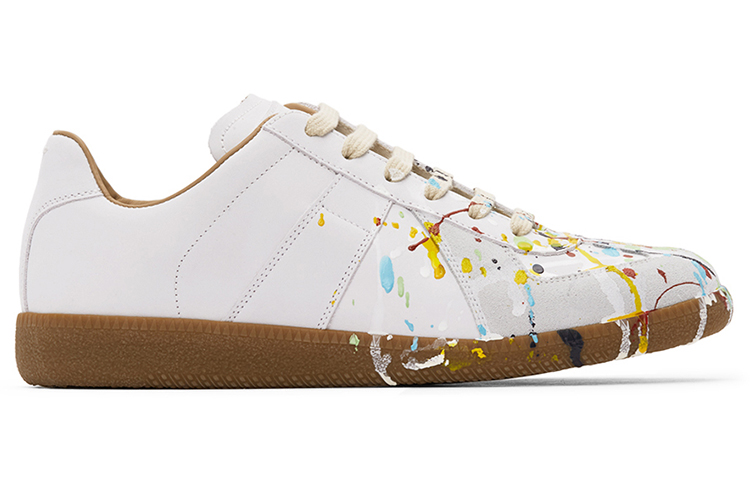 Maison Margiela Replica Leather Low top Stylish Skateboarding Shoes Men's White