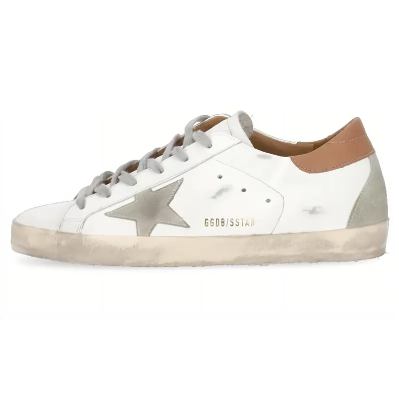 Golden Goose Super-Star White Tan Women's