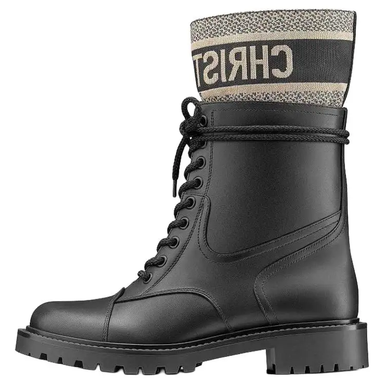 DIOR D Major Abrasion Resistant Ankle Boots Women's Black