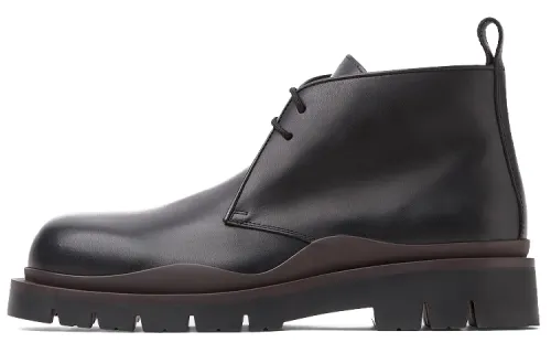 Bottega Veneta Tire Desert Boot Black Fondant