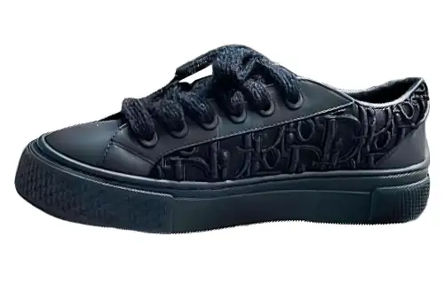 DIOR B33 Platform Shoes Low top Skateboard Shoes Men's Dark Blue
